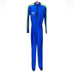 Vintage Henderson Aquatics wetsuit Blue and green Size XS